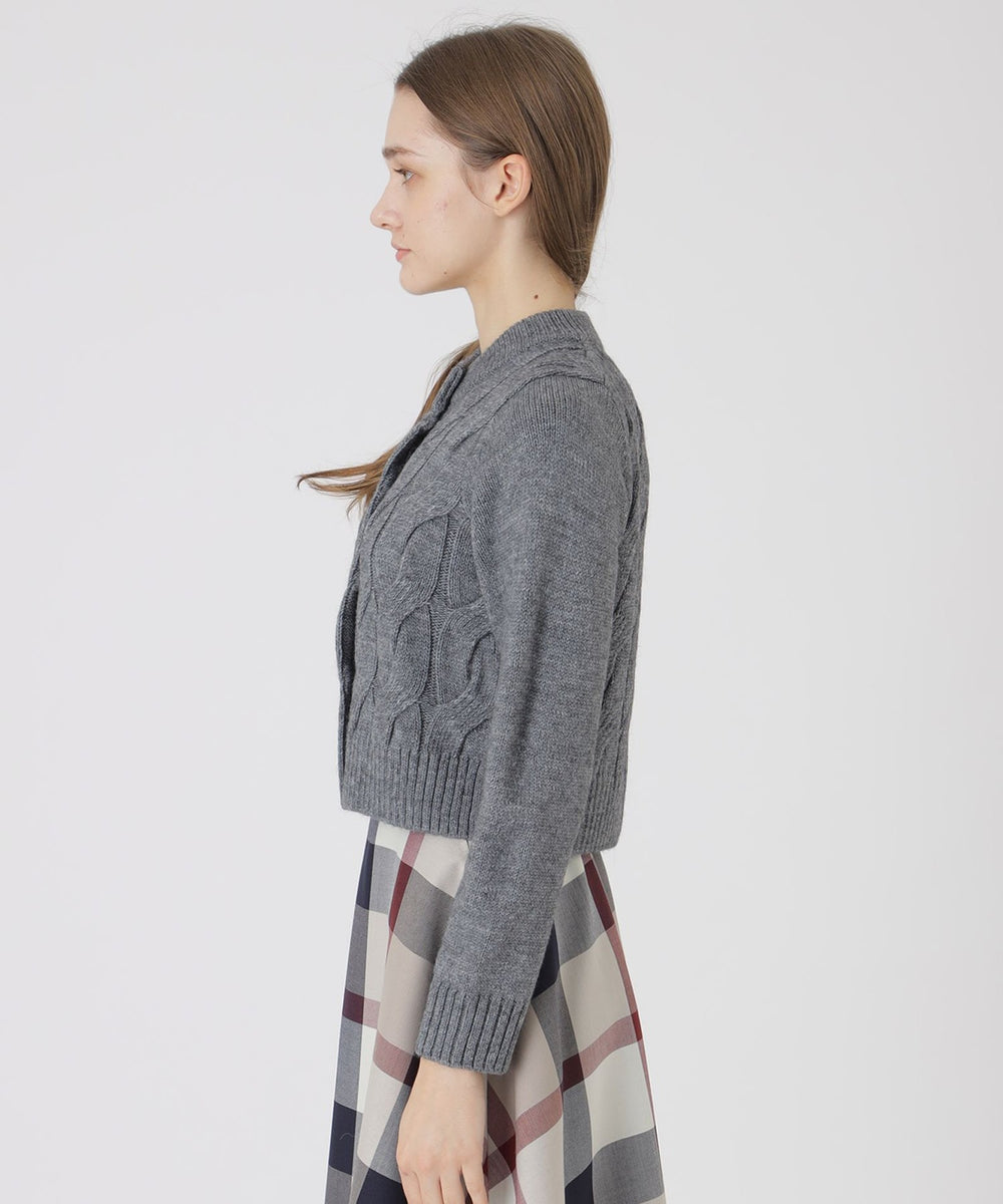 限定カラーあり】ヘアリーアルパカウールカーディガン（ニットウェア