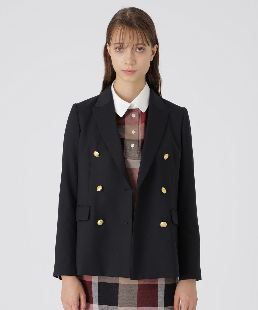 ウールストレッチブレンドブレザージャケット（ジャケット/ブルゾン