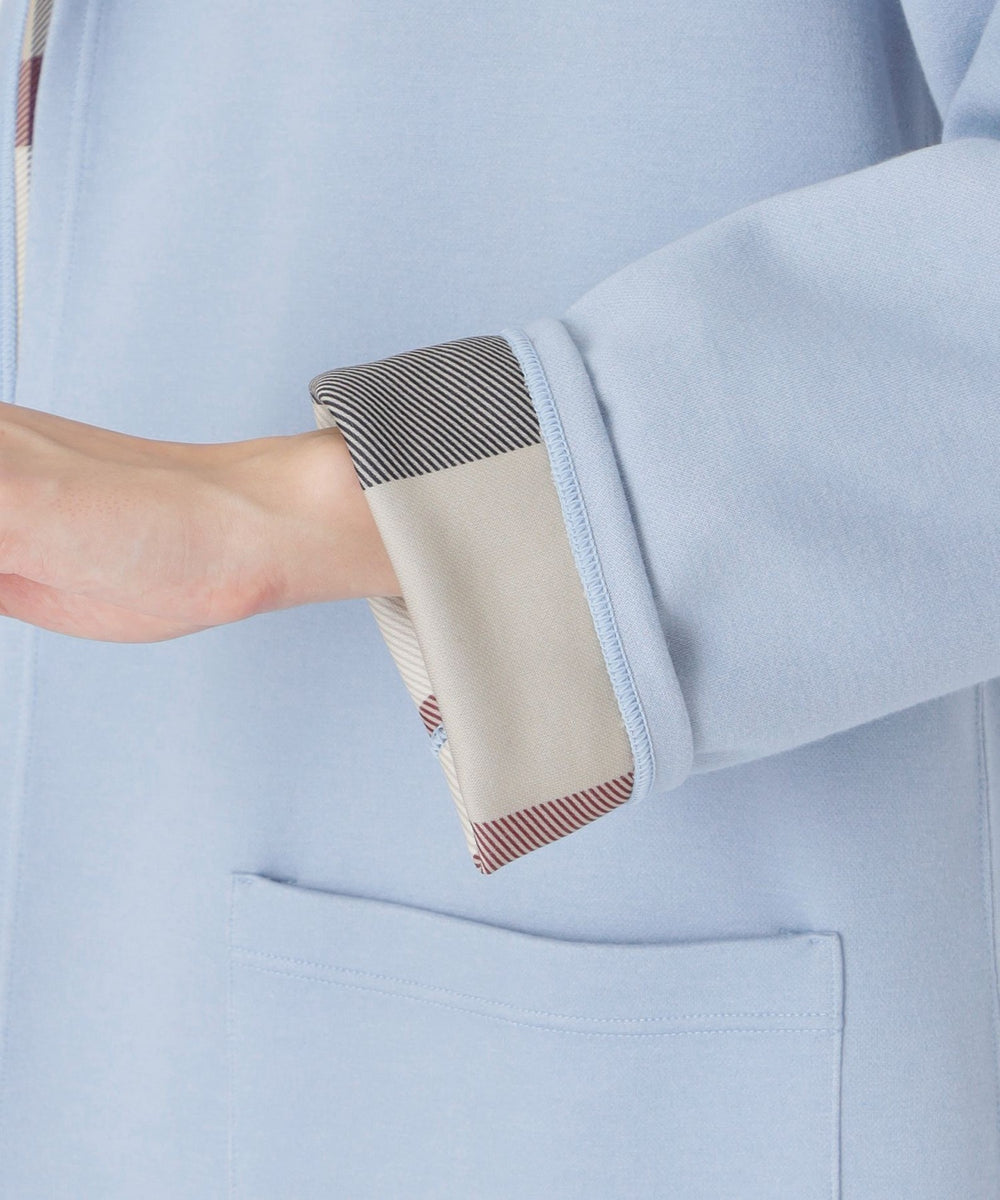 クレストブリッジチェックリバーシブルダンボールコーディガン