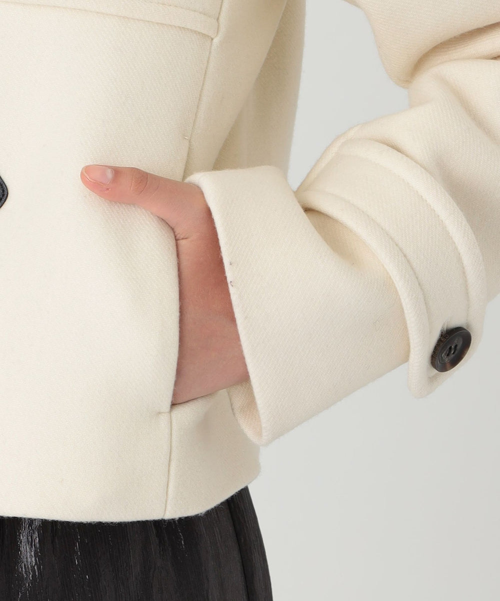 ツイルメルトンショートダッフルコート（コート）｜BLUE LABEL