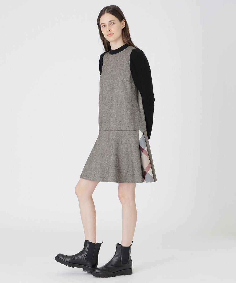ツイードドッキングドレス（ドレス）｜BLUE LABEL CRESTBRIDGE(ブルー