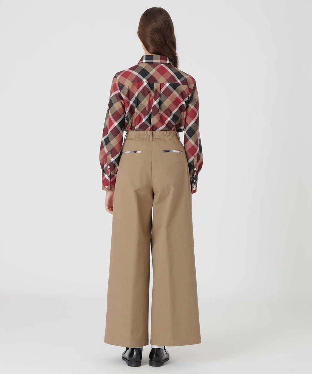 ハイウエストワイドパンツ（パンツ）｜BLUE LABEL CRESTBRIDGE(ブルー