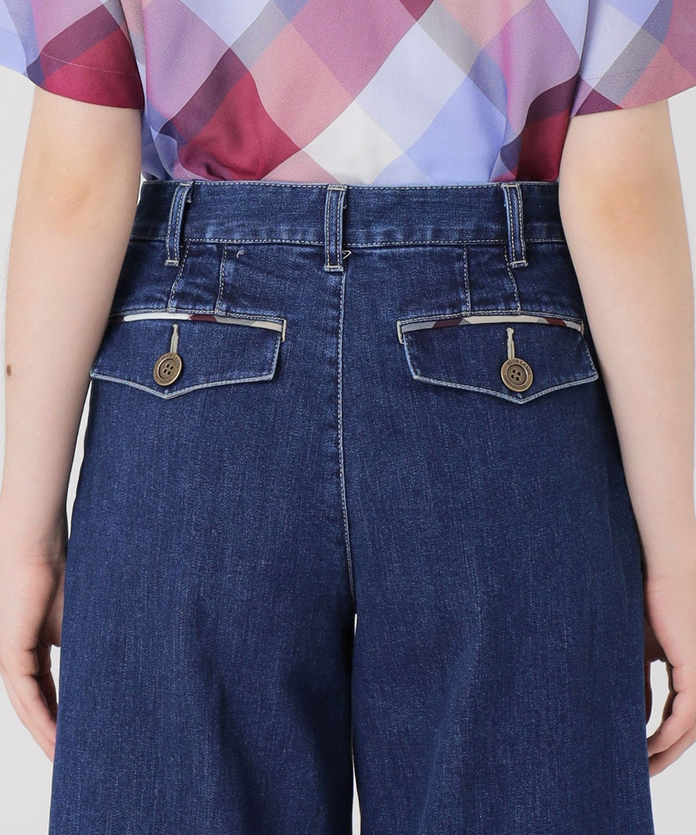 ストレッチデニムワイドパンツ（パンツ）｜BLUE LABEL CRESTBRIDGE