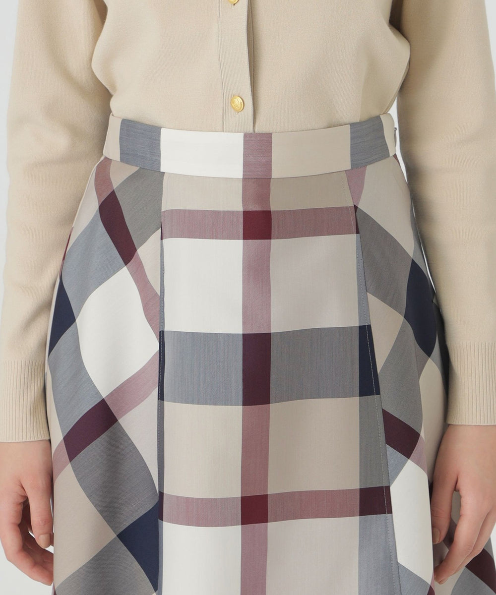 クレストブリッジチェックライトクロッシングツイルスカート（スカート