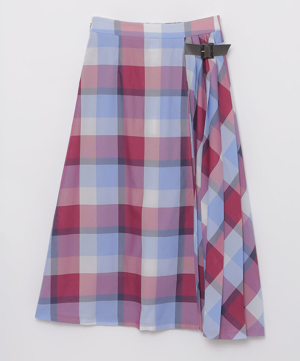 クレストブリッジチェックカラミクロスロングスカート（スカート