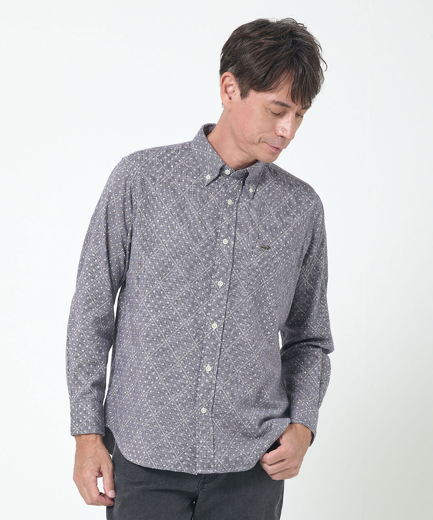 メンズ ビエラ生地 デザインプリント シャツ通販 [1601-55119