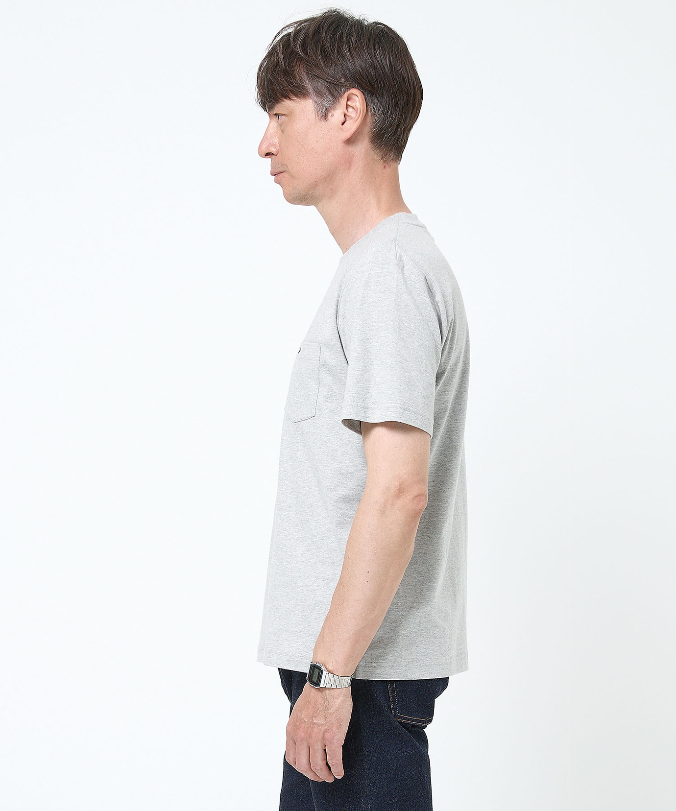 メンズ ポケット付きワンポイントTシャツ【TEMP-C】 通販 [1602-08250