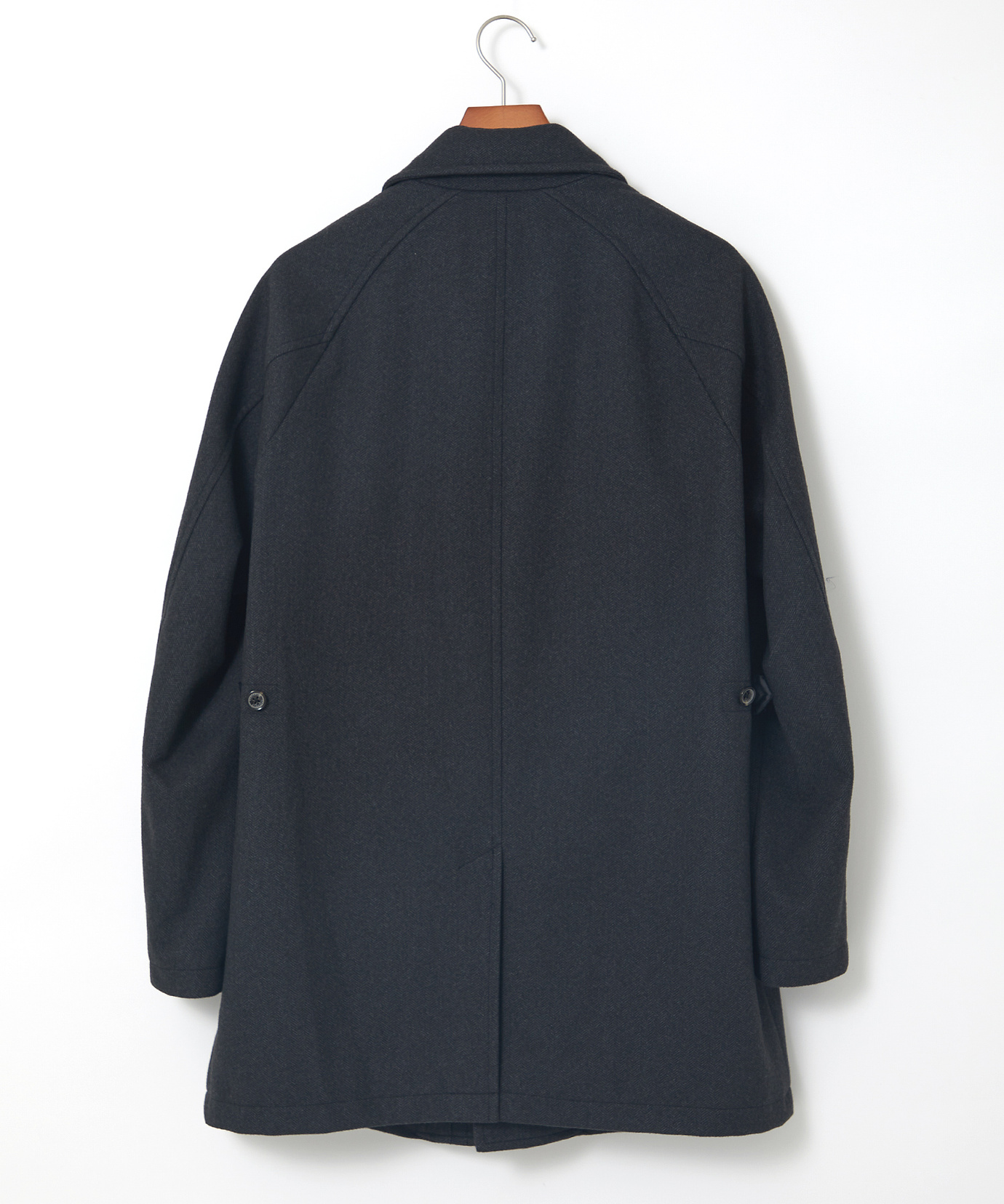 メンズ ヘリンボーン柄 ステンカラー コート通販 [1604-47406