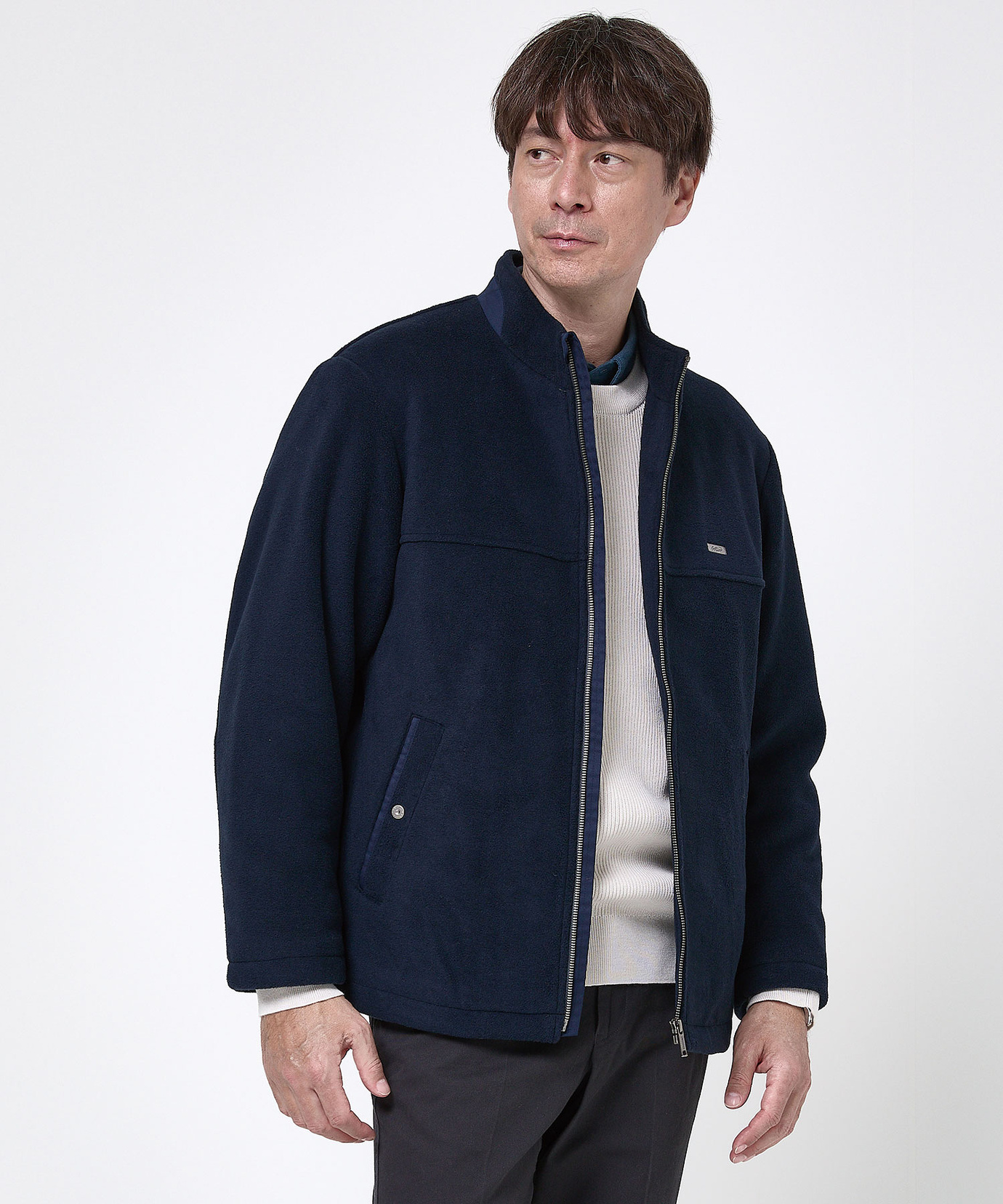 メンズ フリース スタンドカラー ジャケット通販 [1604-56400