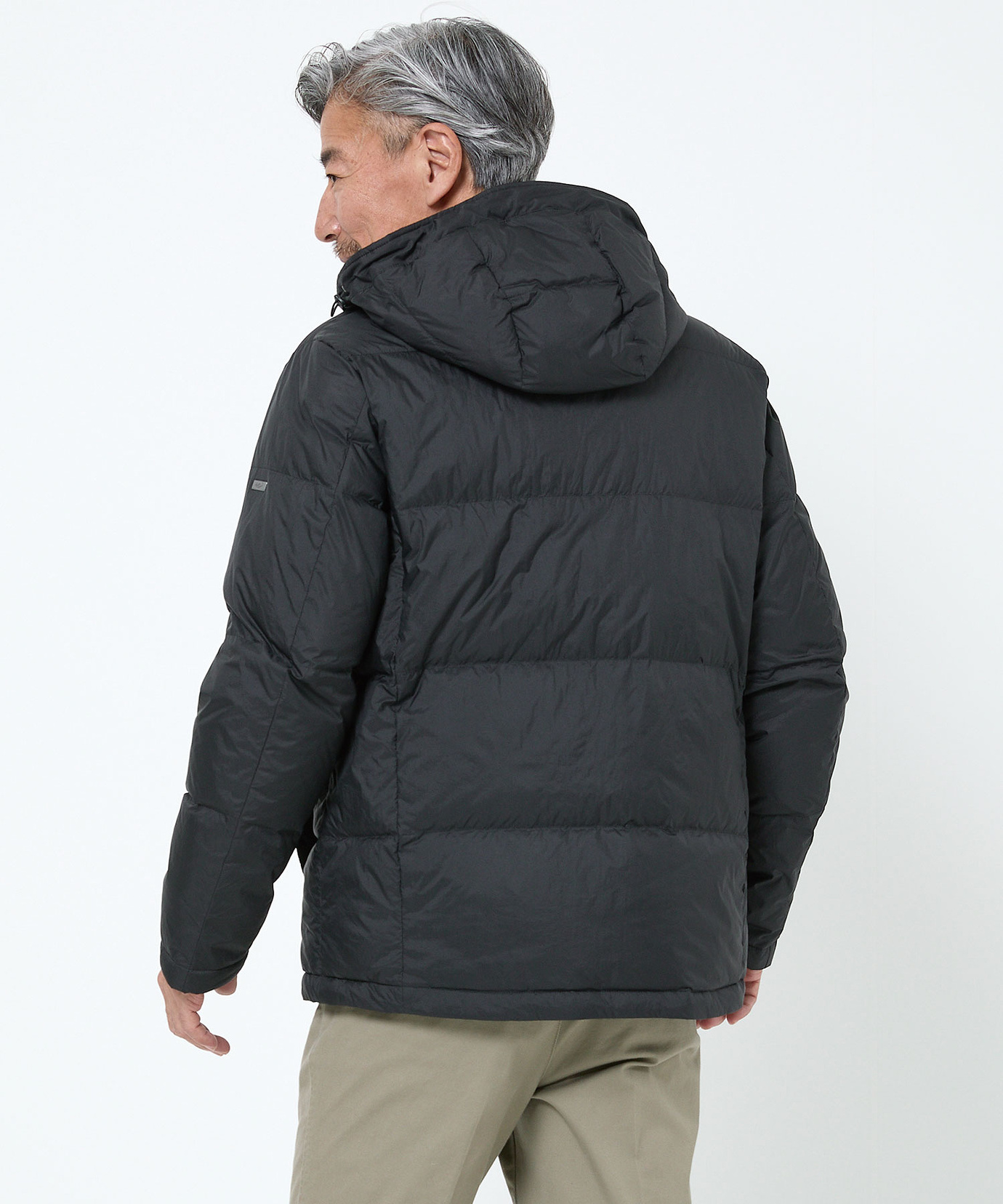 メンズ フード付き スタンドカラー ダウンジャケット通販 [1604-58405