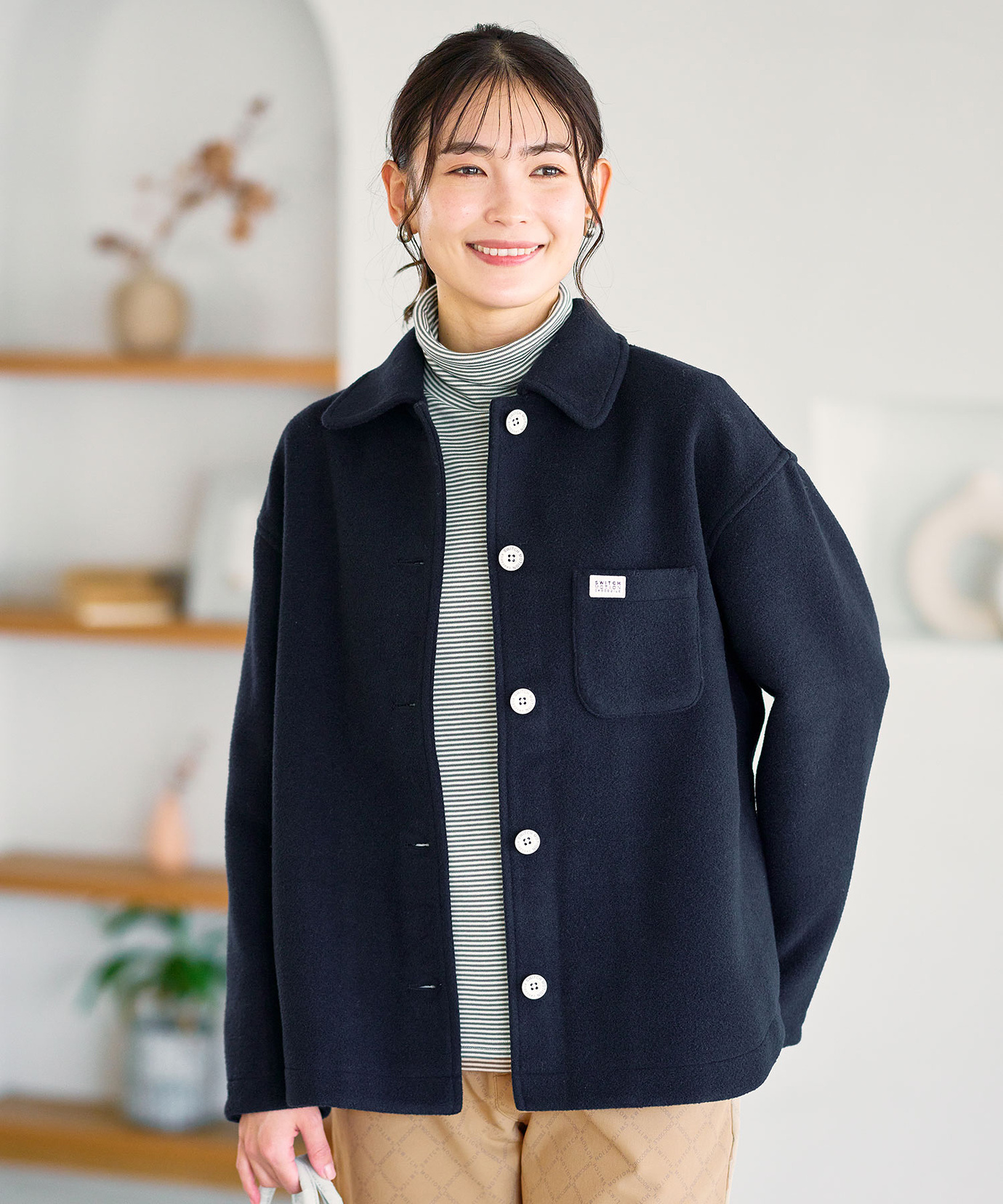 レディース ウールブレンド CPO ジャケット通販 [2004-57402