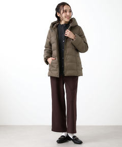 レディース フード付き ダウン ジャケット【撥水加工】【一部店舗限定