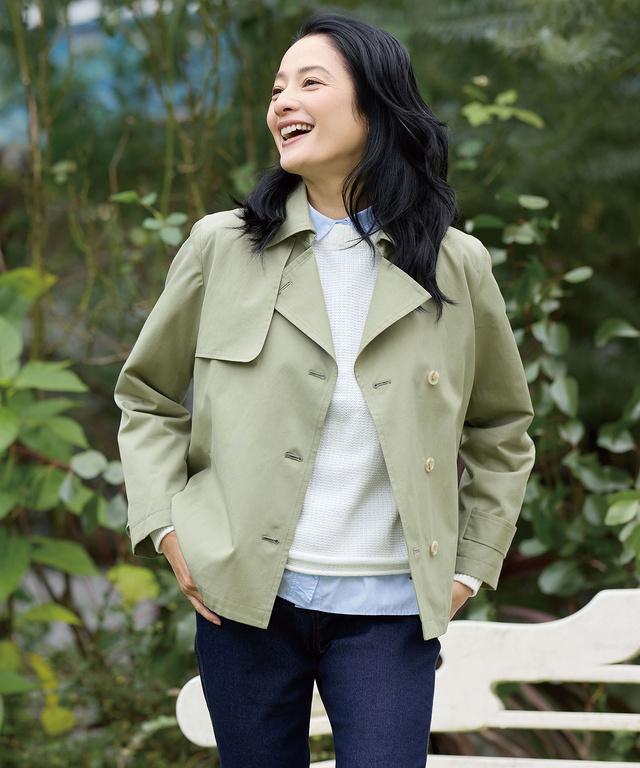 レディース ショート丈 トレンチ コート通販 [0304-51404