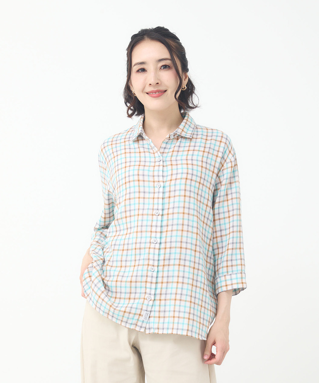 レディース前開き チェック シャツ一覧 - クロコダイル(CROCODILE