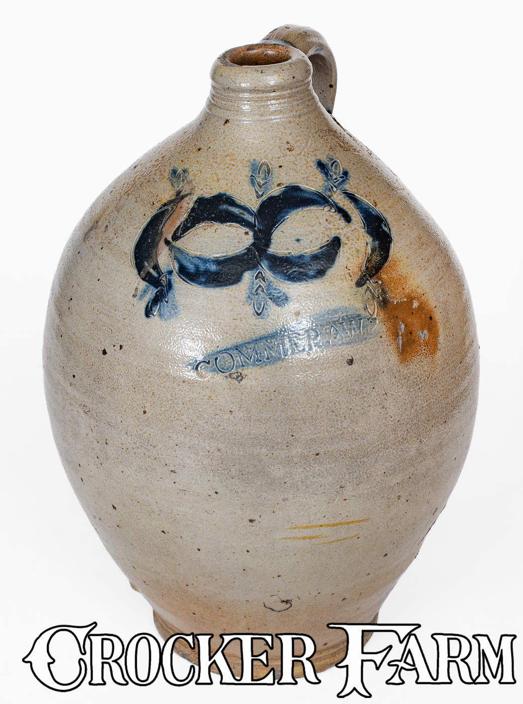 COMMERAW'S Stoneware Jug by African-American New York City Potter