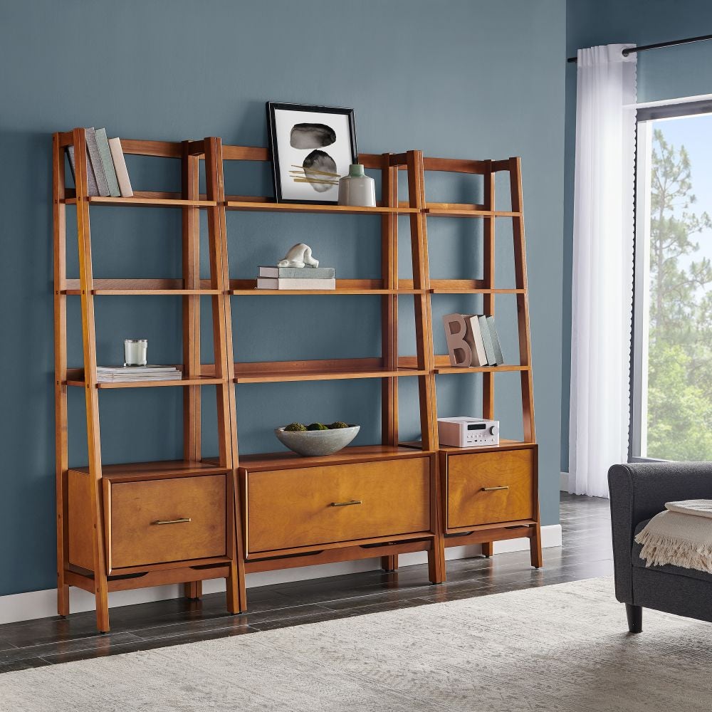Landon 3-piece Etagere Bookcase Set | Crosley Furniture