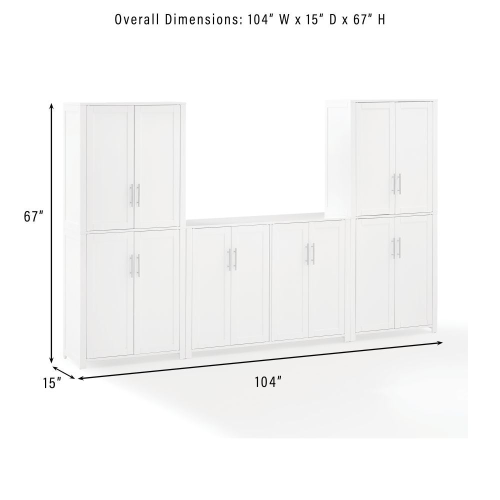 SAVANNAH 3-PIECE SIDEBOARD AND PANTRY SET | Crosley Furniture