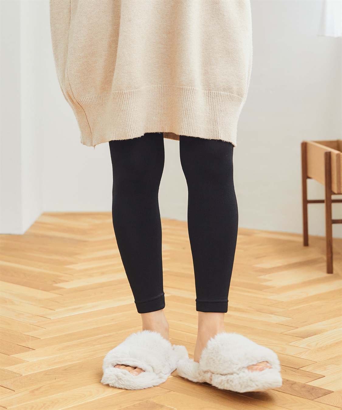 温活本舗】裏シャギーレギンス2点セット Life Style by cross marche