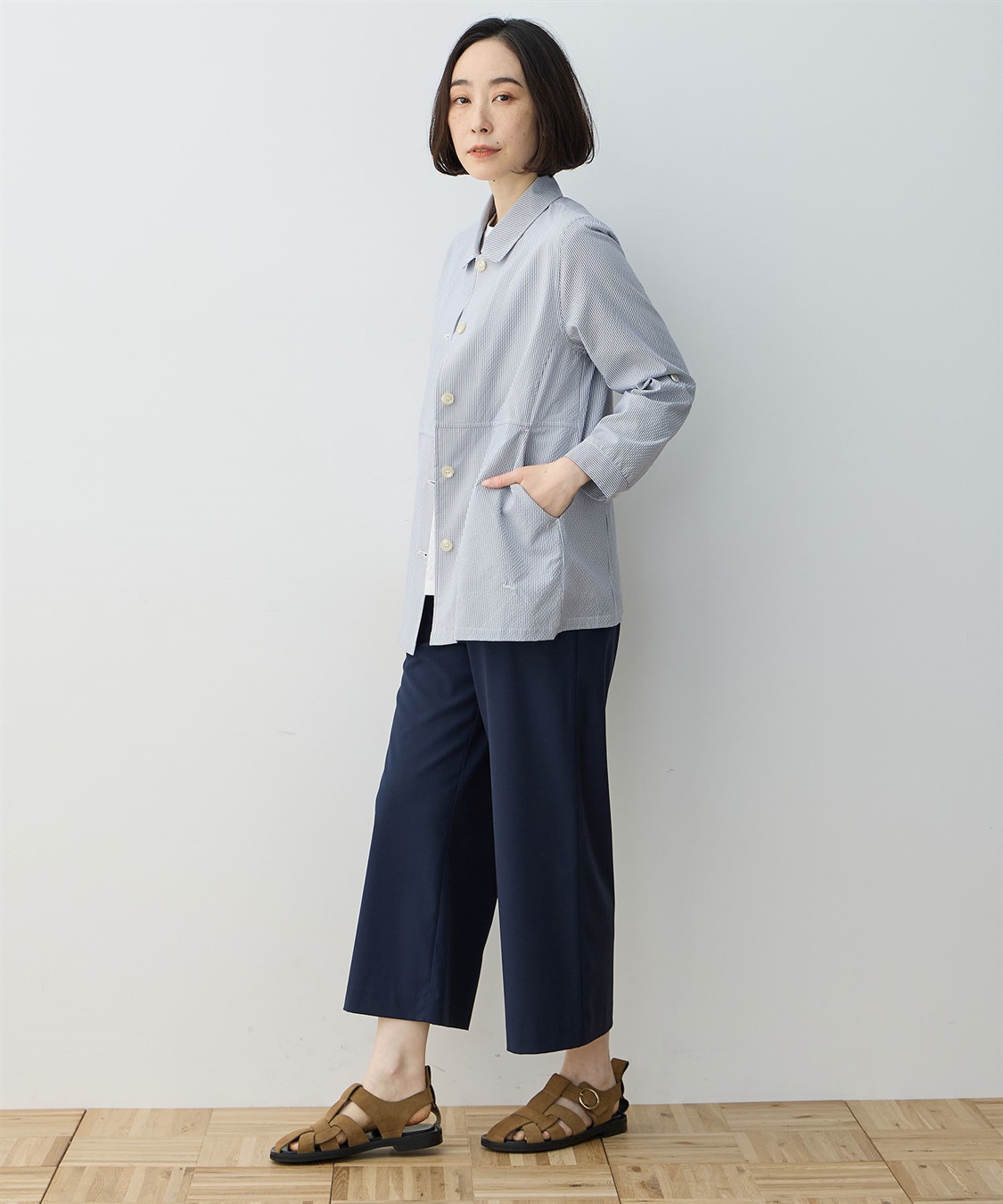 ストレッチワイドパンツ DECOY｜クロスプラス公式通販サイト