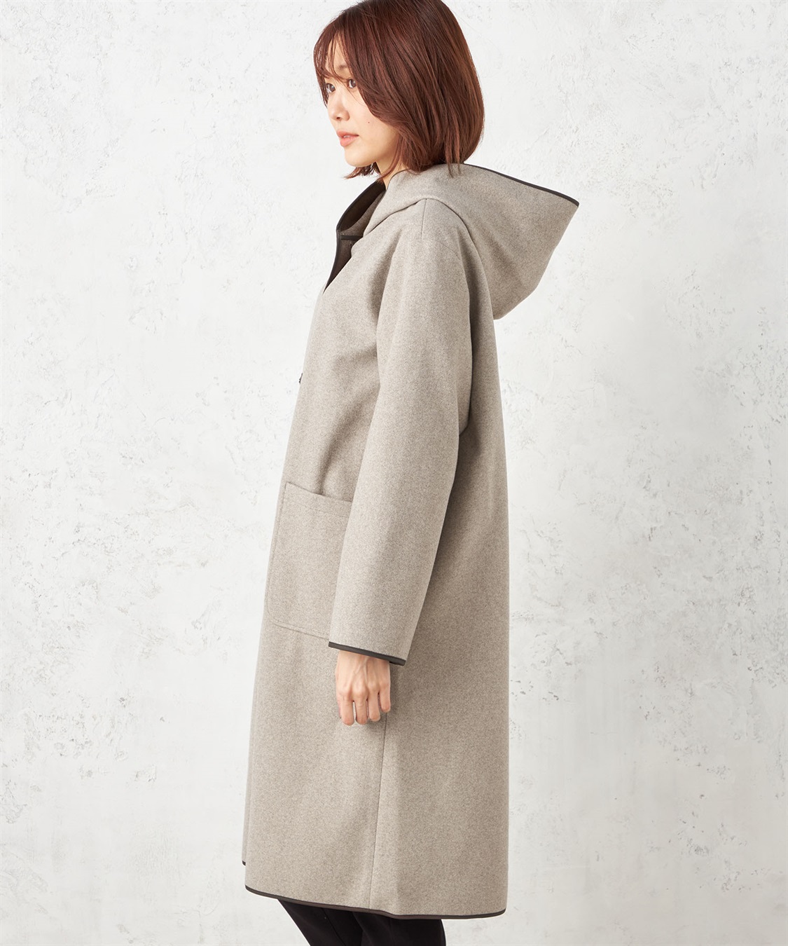 ウールライクフードコート Petit Honfleur｜クロスプラス公式通販サイト