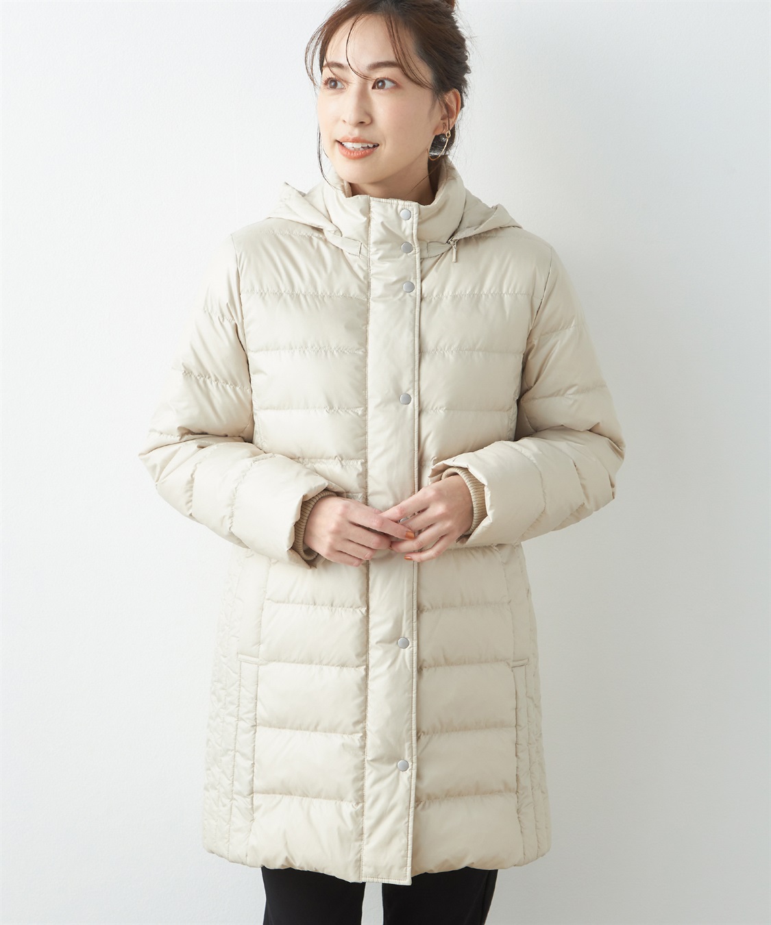 ロングダウンコート Petit Honfleur｜クロスプラス公式通販サイト