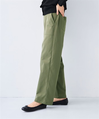 UV/吸水速乾》エブ楽 ベイカーワイドイージーパンツ CROSS FUNCTION