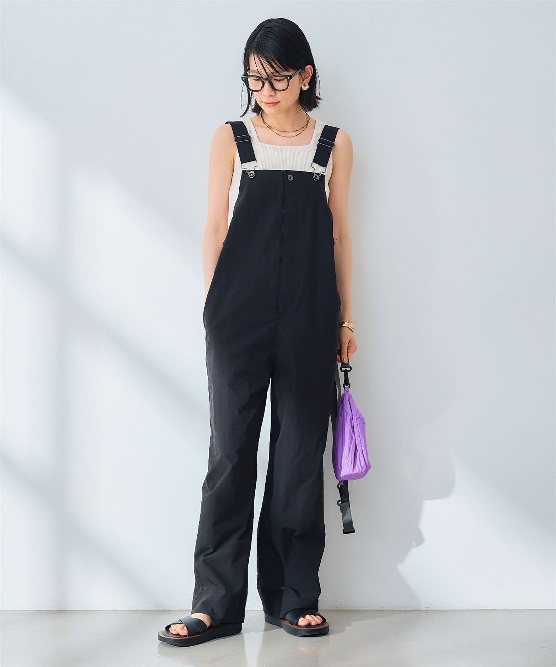 CRESCENT ハーフノート オーバーオール サロペット オールインワン