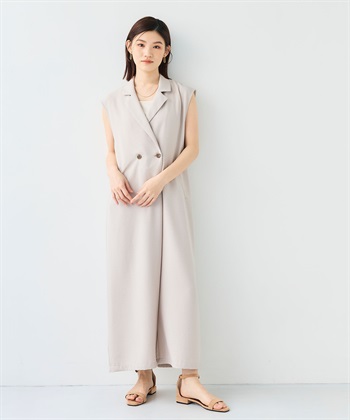 シワになりにくい》サマナチュラ リネンライクテーラードジャンプ