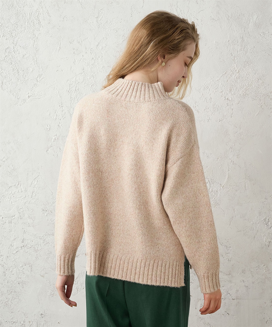 ミックスヤーン ハイネックニットプルオーバー LE SOUK HOLIDAY