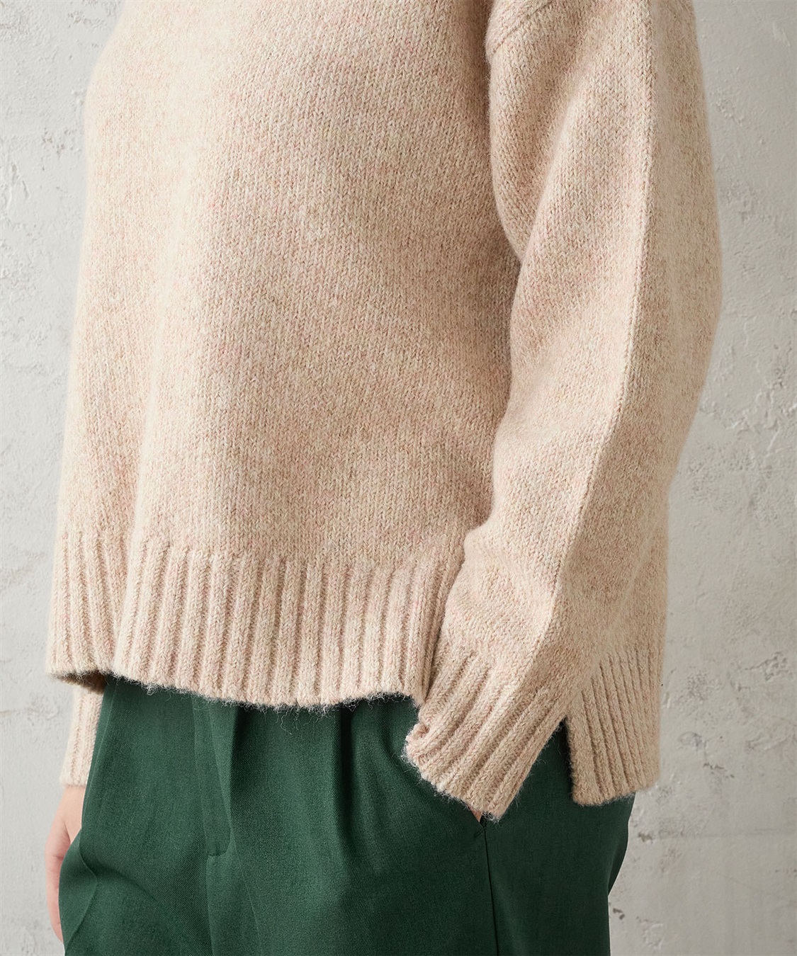 ミックスヤーン ハイネックニットプルオーバー LE SOUK HOLIDAY