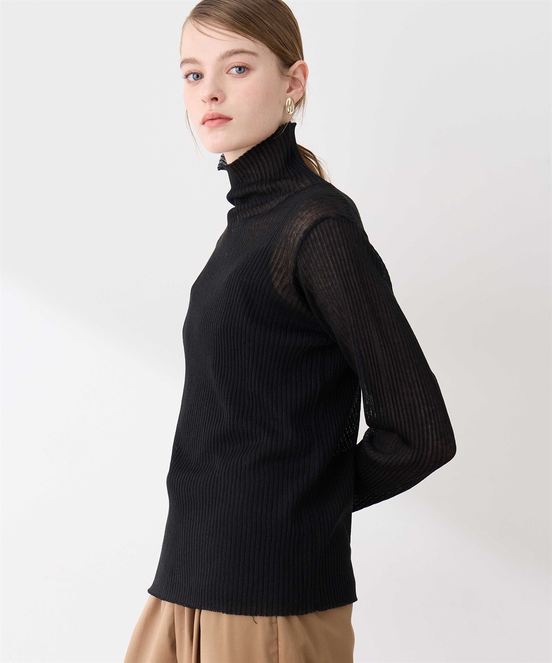 シアーリブハイネック LE SOUK HOLIDAY｜クロスプラス公式通販サイト