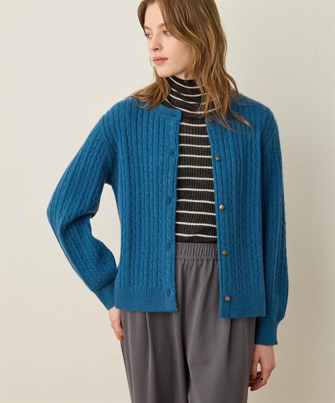 ケーブルニットカーディガン LE SOUK HOLIDAY｜クロスプラス公式通販サイト