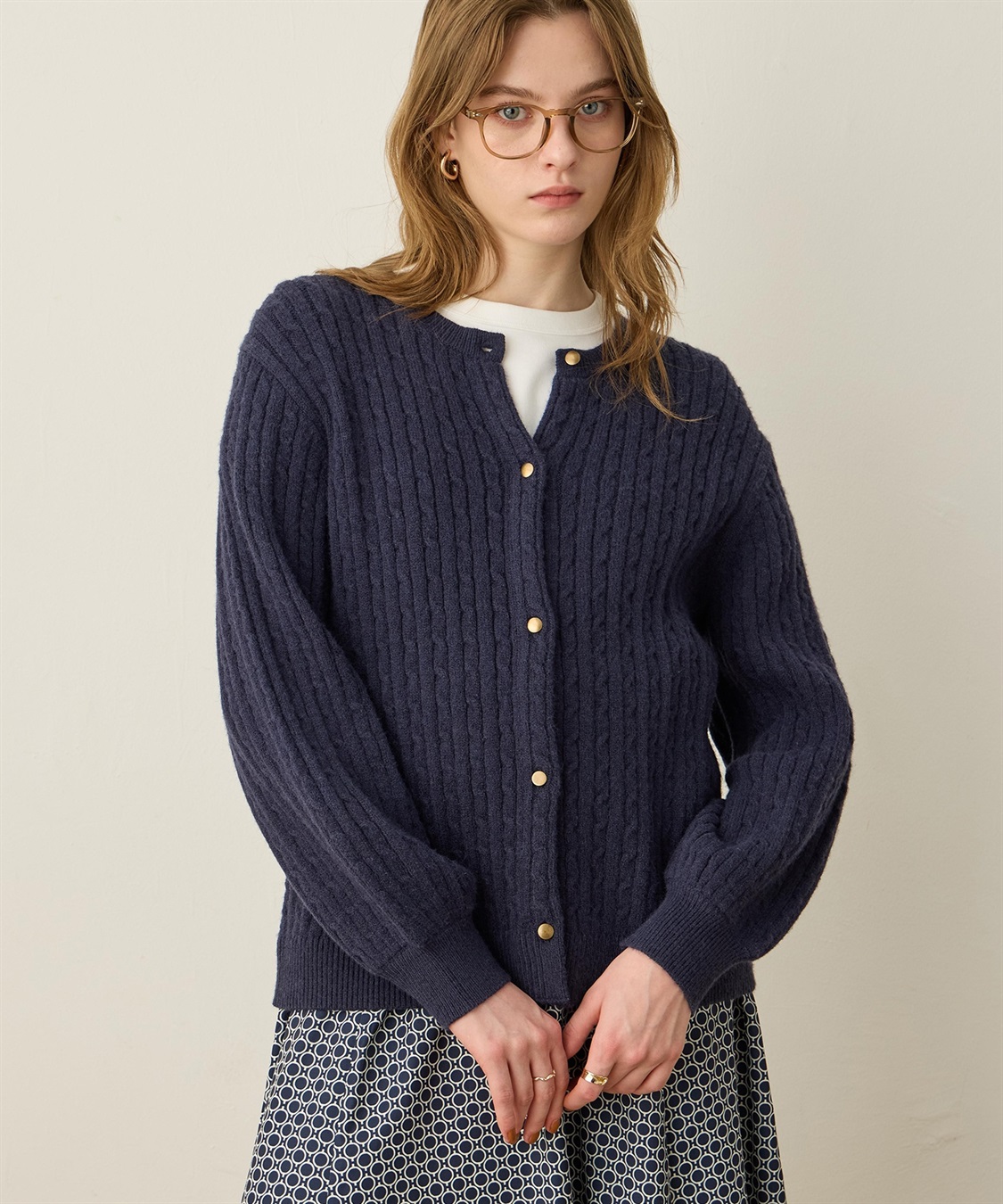 ケーブルニットカーディガン LE SOUK HOLIDAY｜クロスプラス公式通販サイト