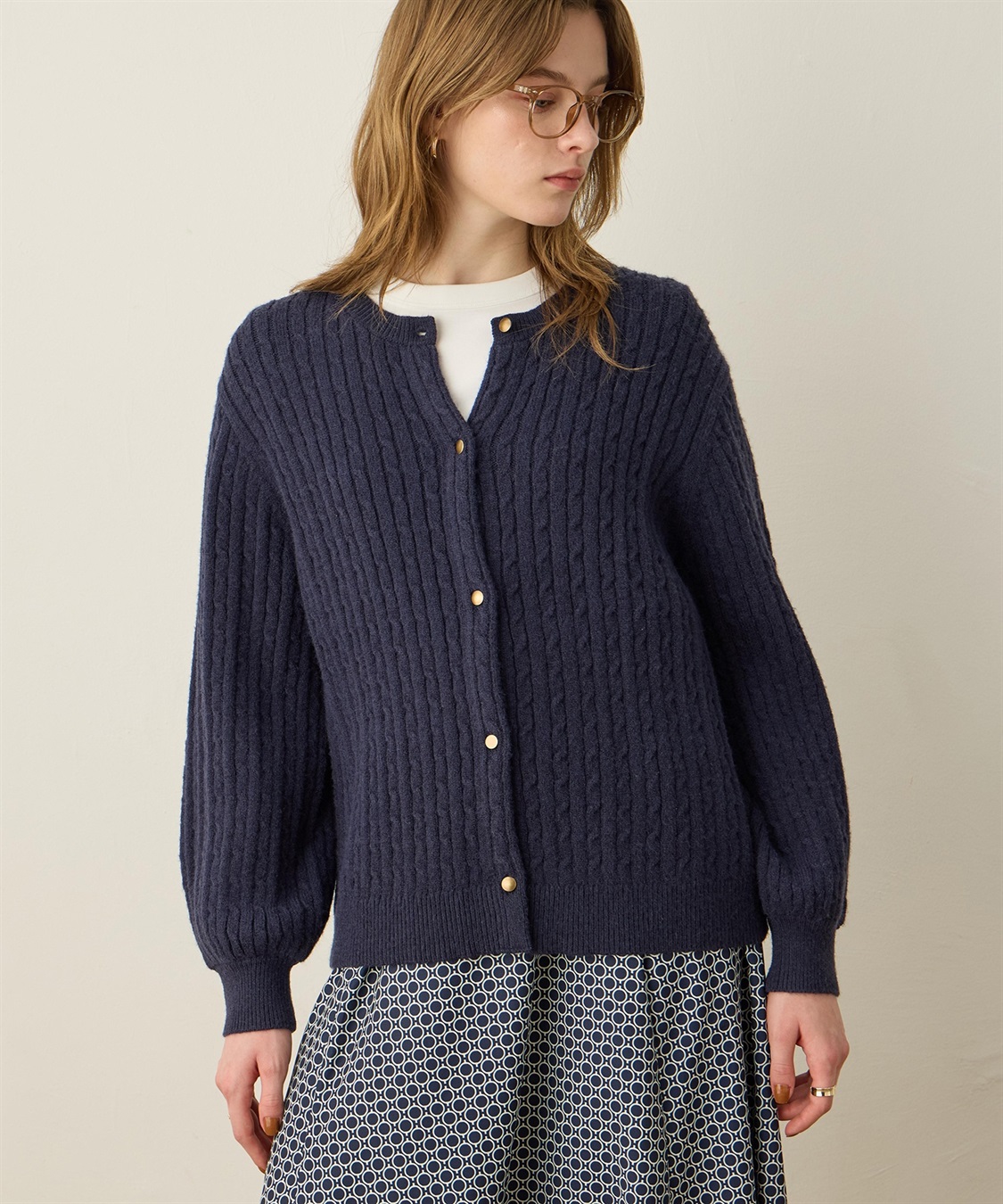 ケーブルニットカーディガン LE SOUK HOLIDAY｜クロスプラス公式通販サイト