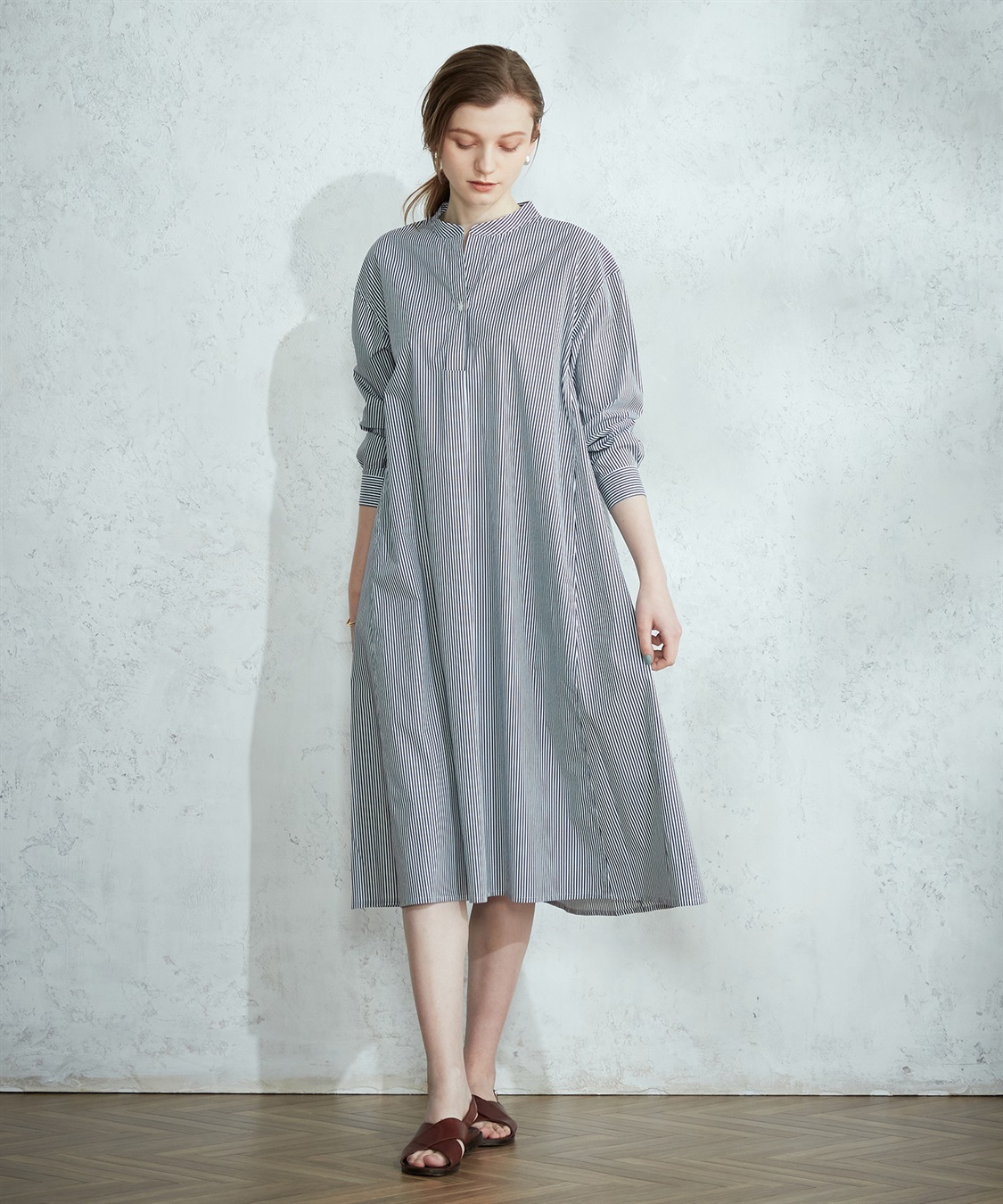 ストライプシャツワンピース LE SOUK HOLIDAY｜クロスプラス公式通販サイト