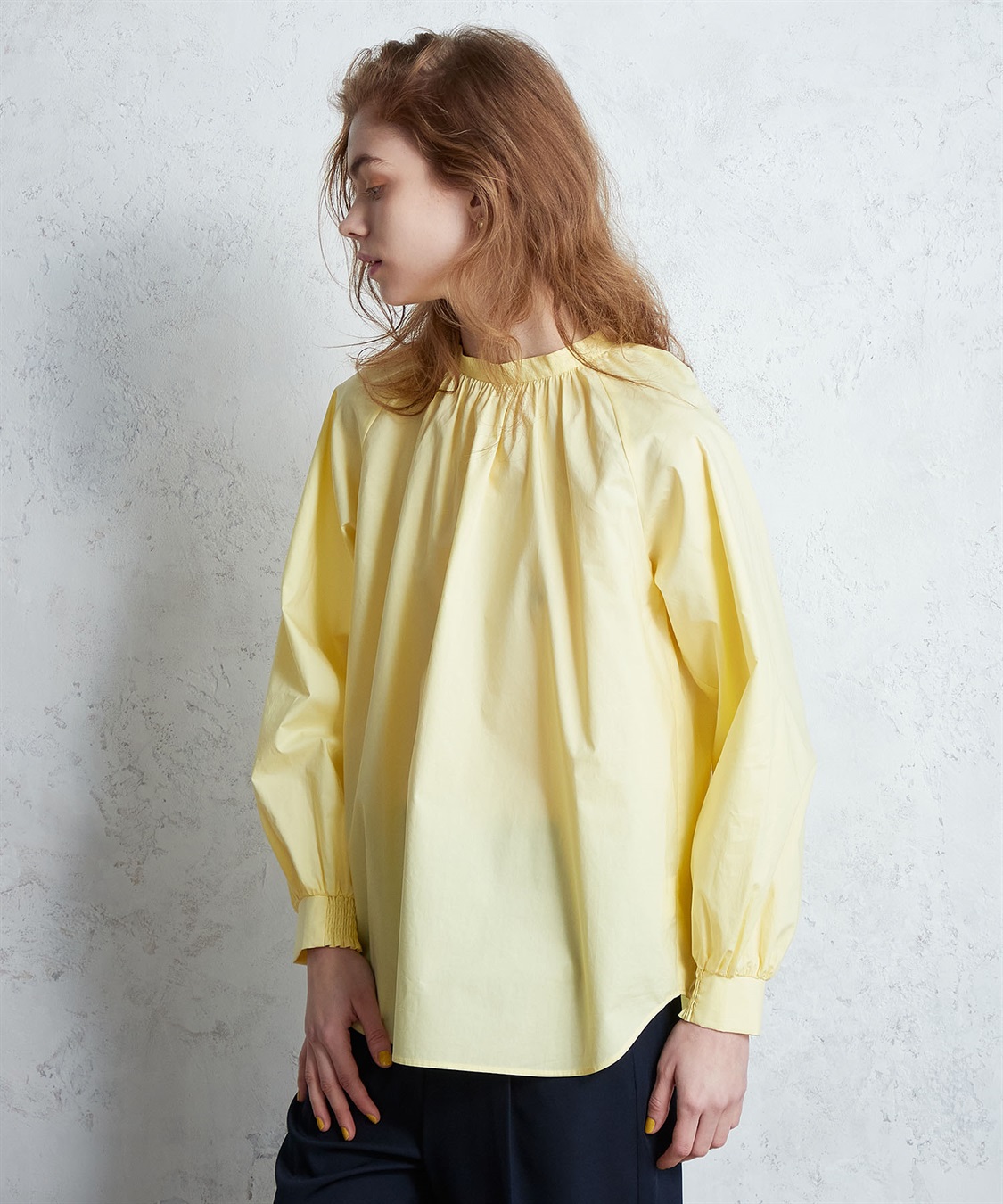 ギャザーネックブラウス LE SOUK HOLIDAY｜クロスプラス公式通販サイト
