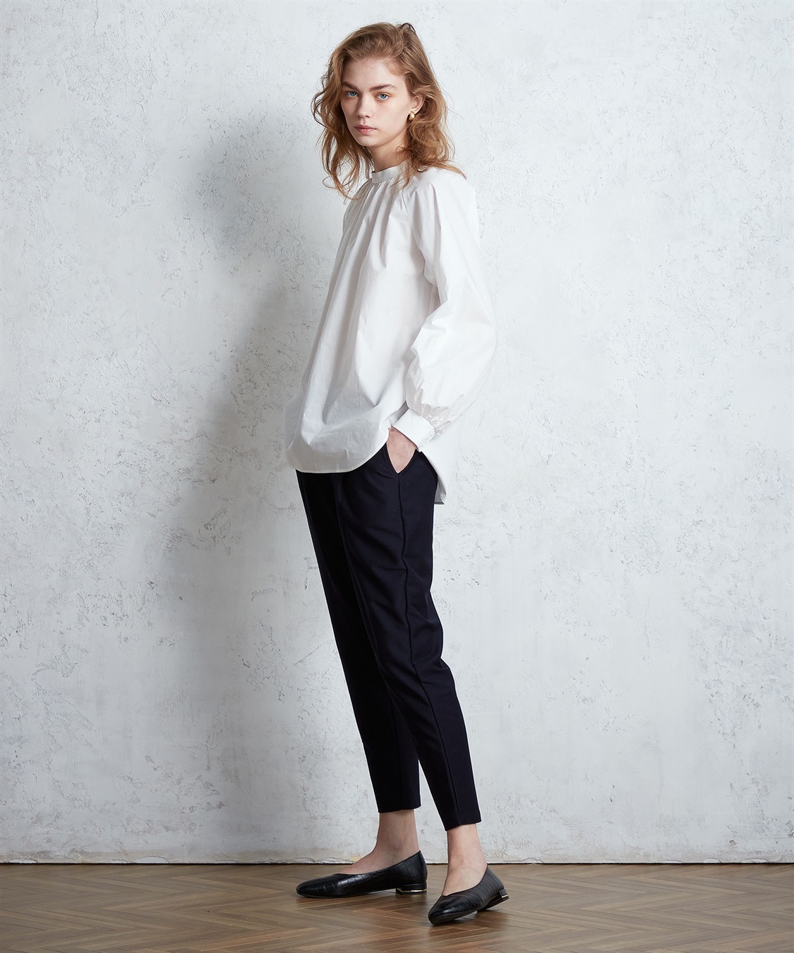 ギャザーネックブラウス LE SOUK HOLIDAY｜クロスプラス公式通販サイト