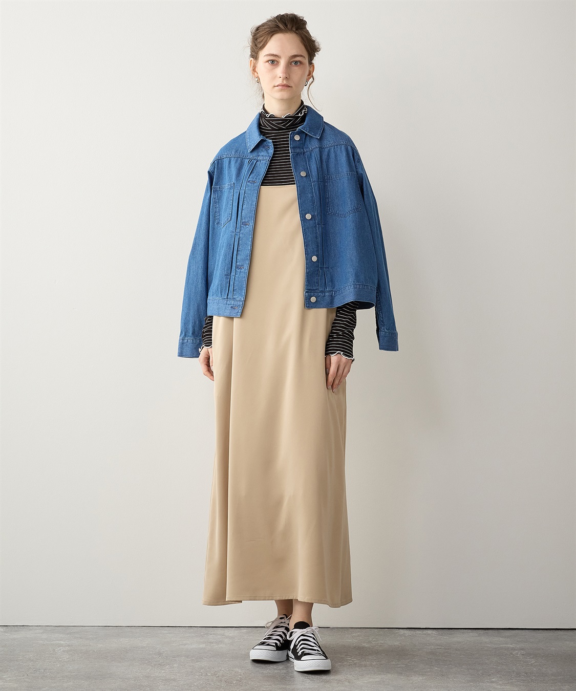 サテンキャミワンピース LE SOUK HOLIDAY｜クロスプラス公式通販サイト