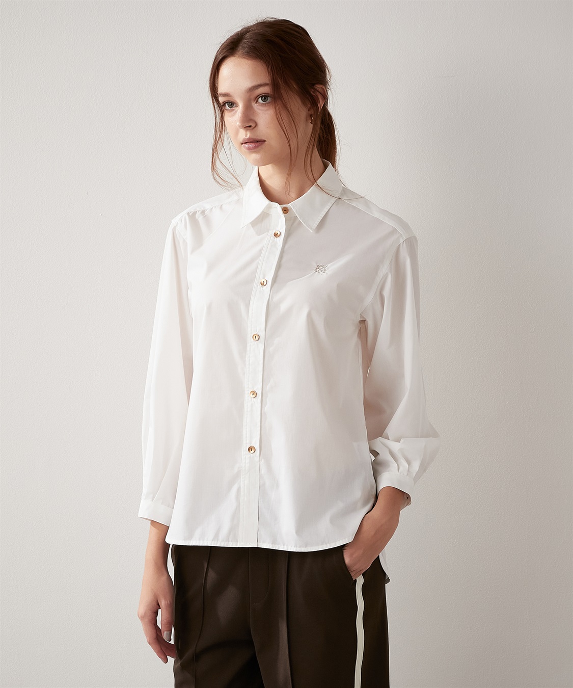 ワンポイント刺繍シャツ LE SOUK HOLIDAY｜クロスプラス公式通販サイト