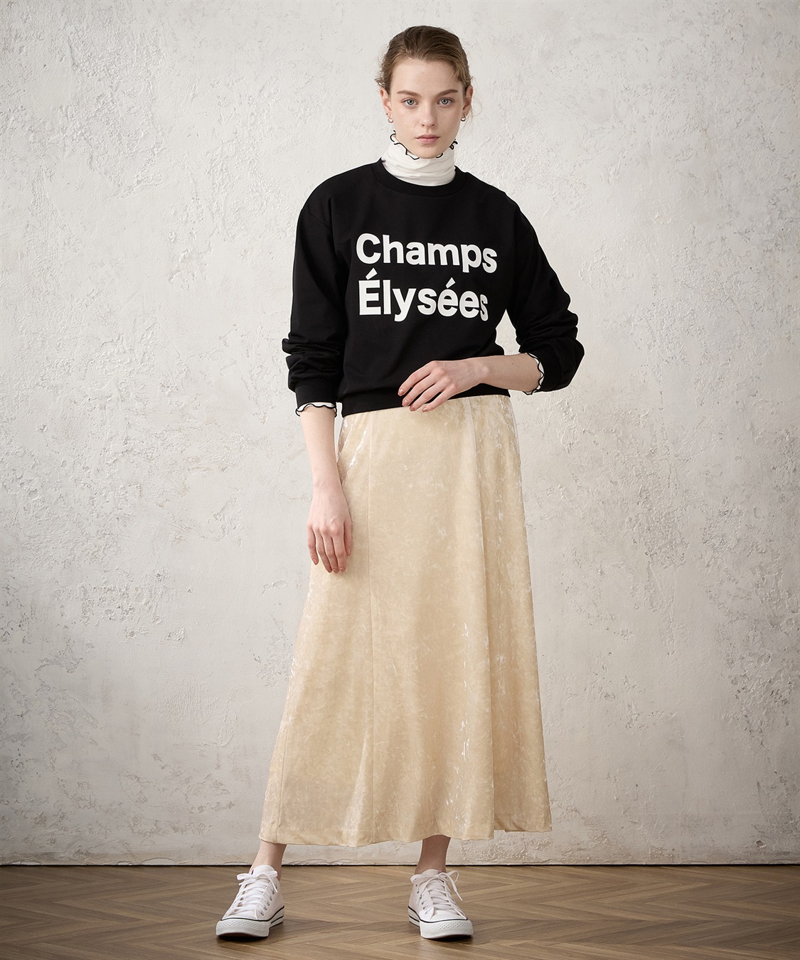 クラッシュベロアスカート LE SOUK HOLIDAY｜クロスプラス公式通販サイト