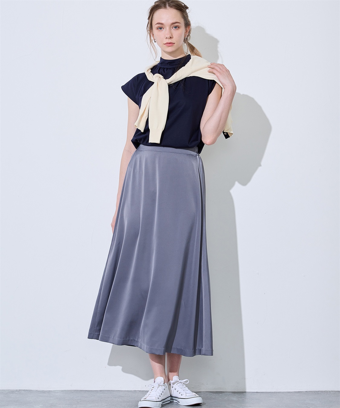 サテンスカート LE SOUK HOLIDAY｜クロスプラス公式通販サイト