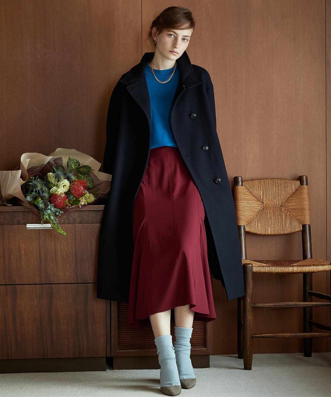 スタンドカラーコート LE SOUK HOLIDAY｜クロスプラス公式通販サイト