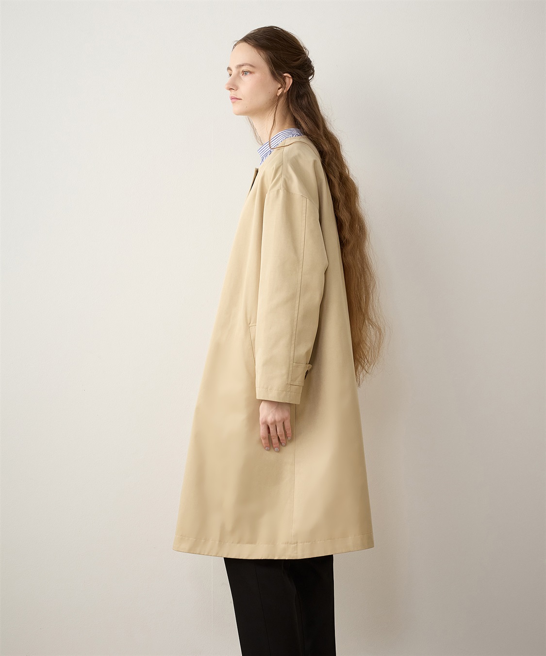 ノーカラーコート LE SOUK HOLIDAY｜クロスプラス公式通販サイト
