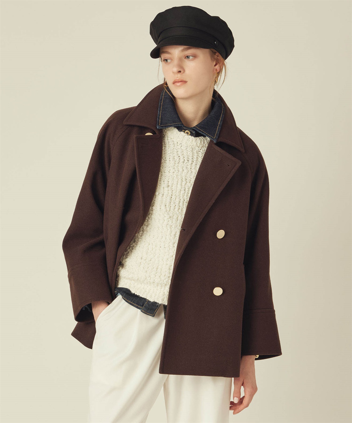 スタンドショートコート LE SOUK HOLIDAY｜クロスプラス公式通販サイト