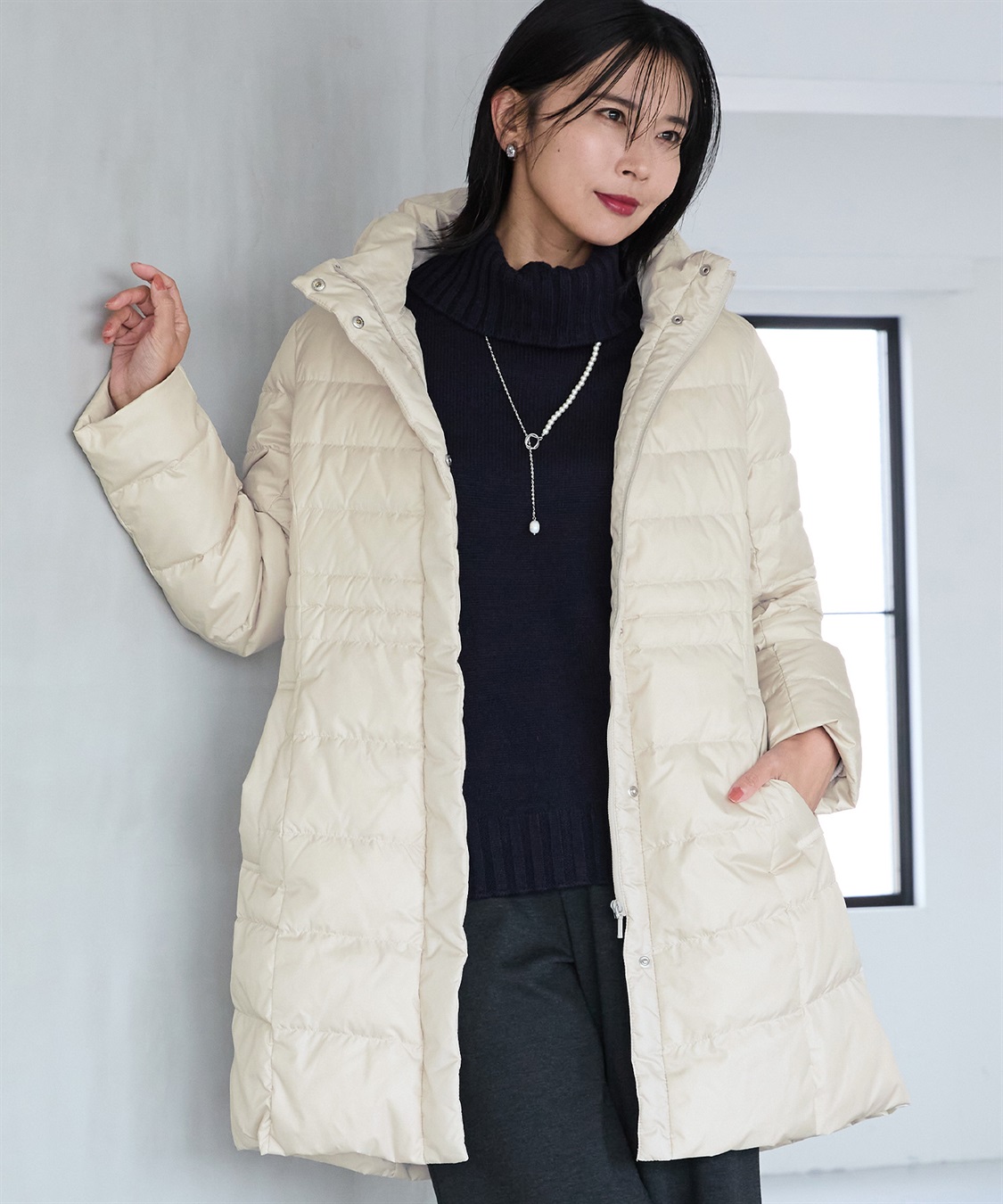 ロングダウンコート A/C DESIGN BY ALPHA CUBIC｜クロスプラス公式通販