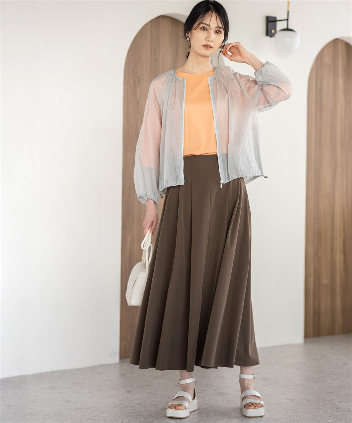 シアーワッシャーブルゾン【接触冷感】 A/C DESIGN BY ALPHA CUBIC