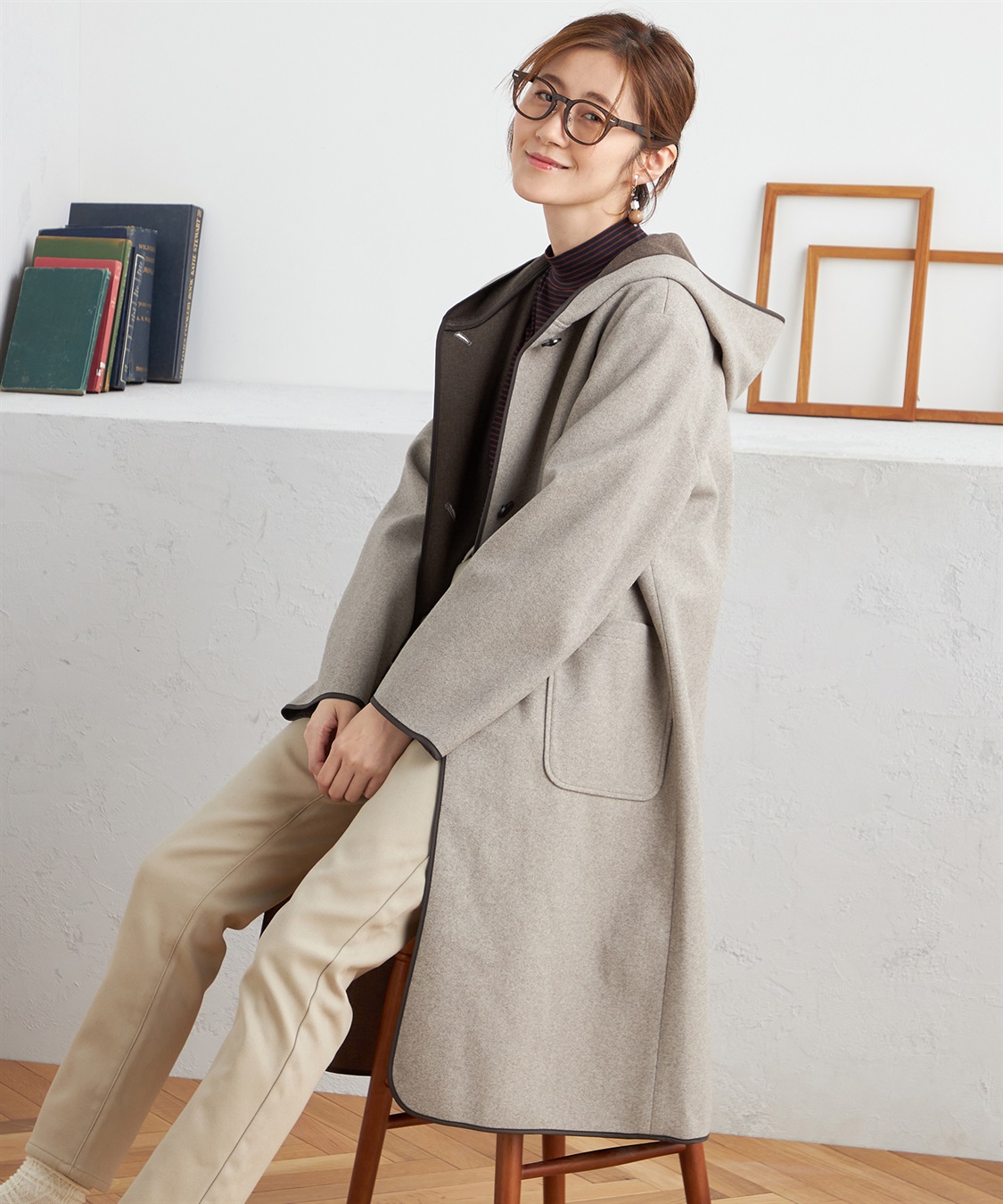 ウールライクフードコート Petit Honfleur｜クロスプラス公式通販サイト