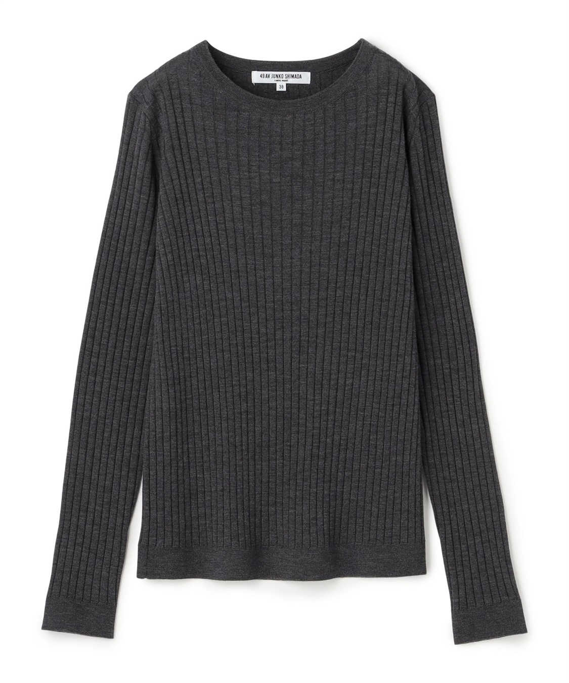 クルーネックリブニット 49AV JUNKO SHIMADA｜クロスプラス公式通販サイト
