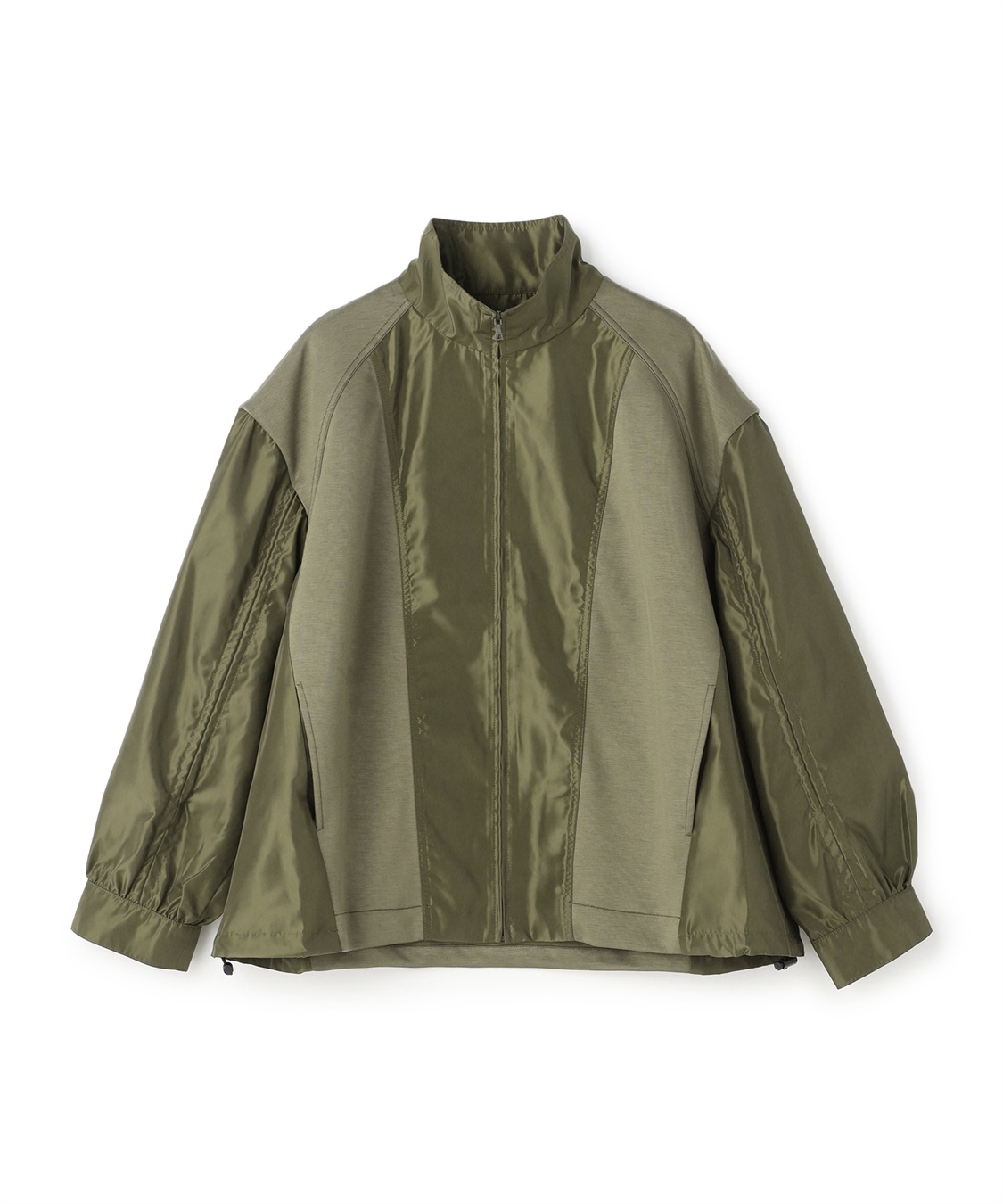 ダンボールニット×ナイロン切り替えブルゾン ATSURO TAYAMA｜クロス