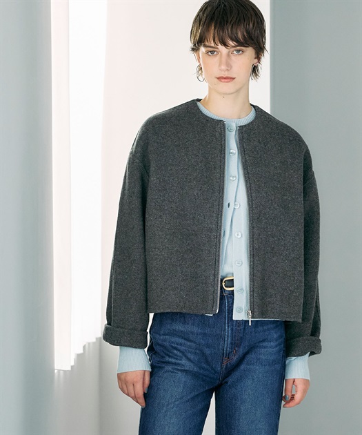 ジーロンウールシルクネップリバーコート N.O.R.C｜クロスプラス公式